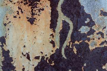 Rust.The texture of old rusty metal.Old rusty metal background.