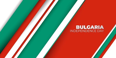 Red green background design. Bulgaria flag color background.