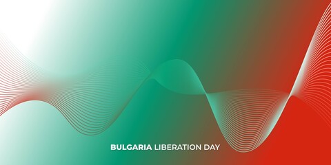 Red green abstract background design. Bulgaria flag color background.