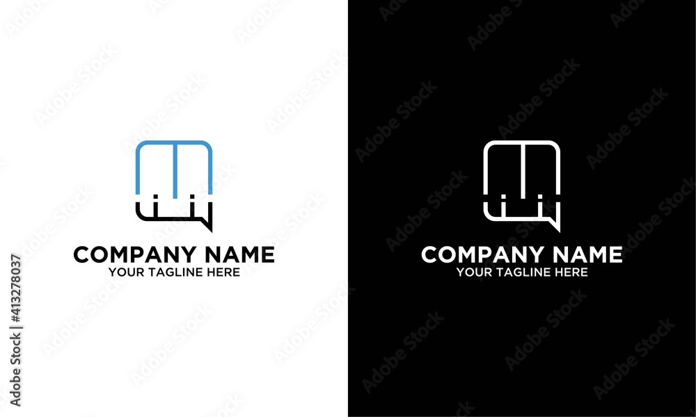 Poster chat icon. simple speech bubble vector isolate on white background.