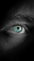 Blaues Auge Nahaufnahme