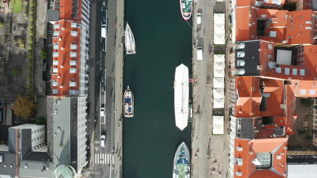 Flight over beautiful Copenhagen - the capital of Denmark