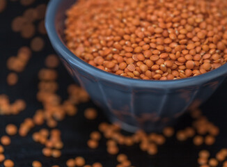 red lentils in a bowl