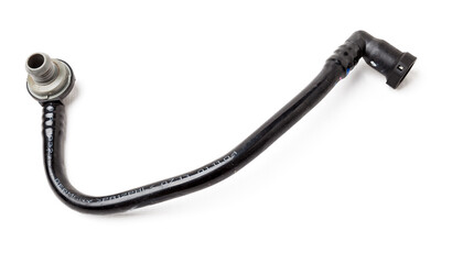 A plastic pipe is part of the vehicle’s brake system, which supplies brake fluid under pressure to the service brake cylinders or calipers on wheels. Spare parts for sale in auto service.