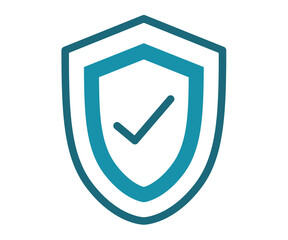 shield secure safe single isolated icon with solid line style