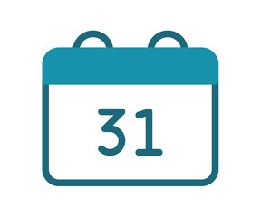 calendar date schedule single isolated icon with solid line style