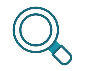 find search searching single isolated icon with solid line style