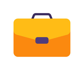 bag case briefcase single isolated icon with flat style