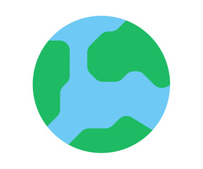 earth global world single isolated icon with flat style