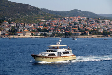 Picturesque town Hvar on island Hvar, Croatia.