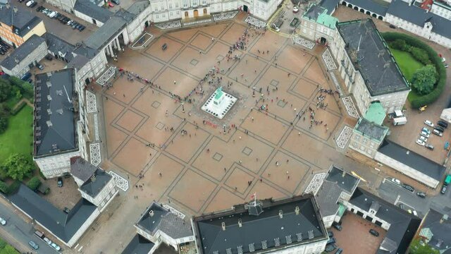 Flight over Amalienborg - Danish royal family palace