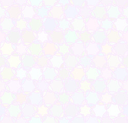 Abstract background Hexagon star Seamless pattern Pastel colors