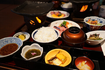 Set Menu Dinner at Japanese Ryokan - 日本料理 旅館 夕食