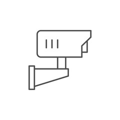 Security camera line outline icon