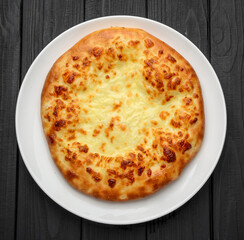 Fresh Baked Cheese-filled Georgian Flatbread Khachapuri Imeruli