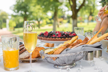 Breakfast Buffet Concept, Breakfast Timeю. Various brunch on the table