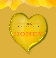 An emblem for the production of natural honey.