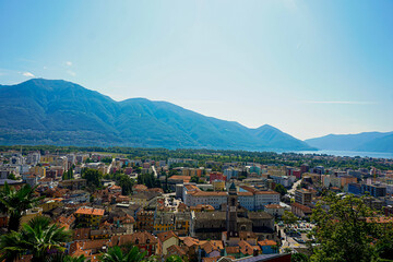 Fototapeta premium View over Locarno from Orselina