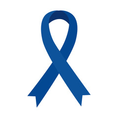 world autism day ribbon blue campaign vector illustration design