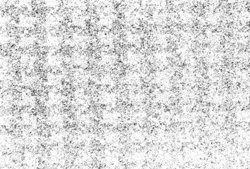 Abstract vector noise. Small particles of debris and dust. Distressed uneven background. Grunge texture overlay with fine grains isolated on white background. Vector illustration. EPS10.