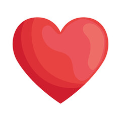 heart love symbol isolated icon vector illustration design