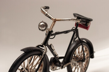 Vintage toy bike in black