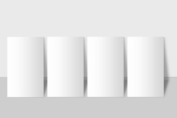 white and grey  light Wall  background for multiply 
 long product presentation with room  and  gradient photo template