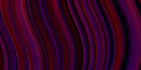 Fototapeta premium Dark Blue, Red vector background with wry lines.