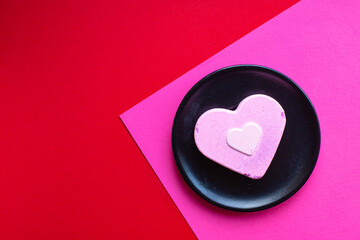 heart shape valentines day love background romance happy mothers day care pleasant top view copy space for text