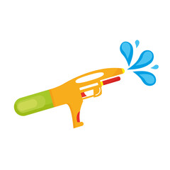 water gun toy isolated icon vector illustration design