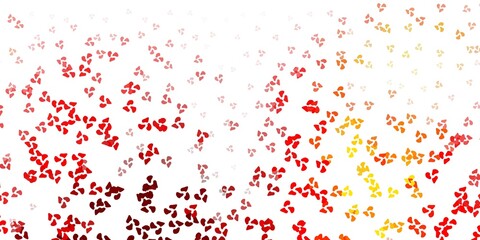 Light orange vector template with abstract forms.