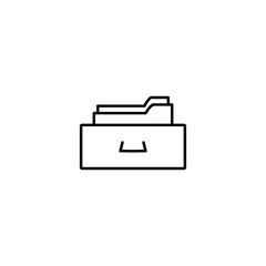 File Cabinet Icon Vector Design Template
