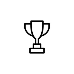 Trophy icon design logo vector template illustration
