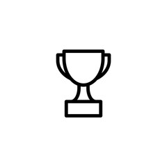 Trophy icon design logo vector template illustration