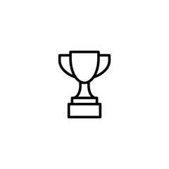 Trophy icon design logo vector template illustration