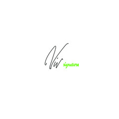 Nw initial handwriting logo for identity