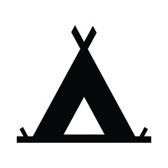 camping tent icon, tipi or teepee, vector illustration  © cosastocker