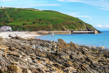 Naklejka premium Laxey Beach, Isle of Man