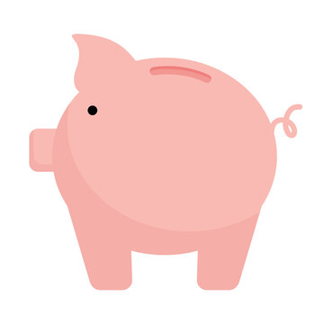 piggy savings economy isolated icon vector illustration design