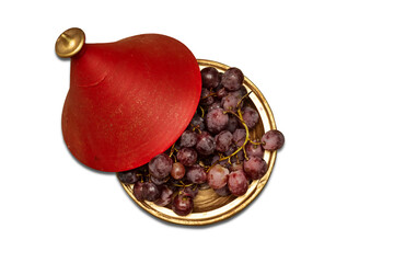 fresh purple grape fruit on tajine morocco