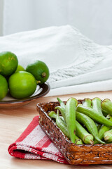 okra's basket with some lemons