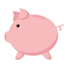 piggy savings money economy icon vector illustration design