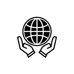 World globe icon vector design template