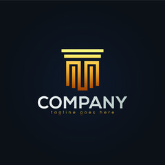 Lawyer and Attorney Office Concept Logo Design
