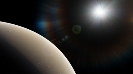 Planets and galaxy, science fiction wallpaper. Beauty of deep space. Billions of galaxy in the universe Cosmic art background 3d render