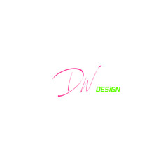 DW Initial Isolated Logo for Identity