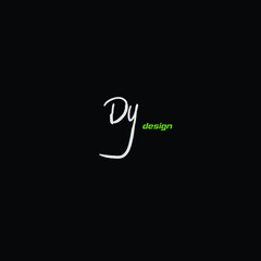 DY Initial Isolated Logo for Identity