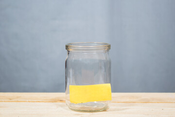 savings bank with blank paper