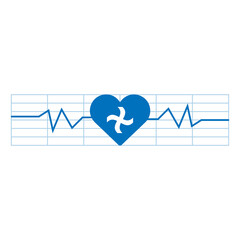 Medical flat design. Health icon. Logo design element