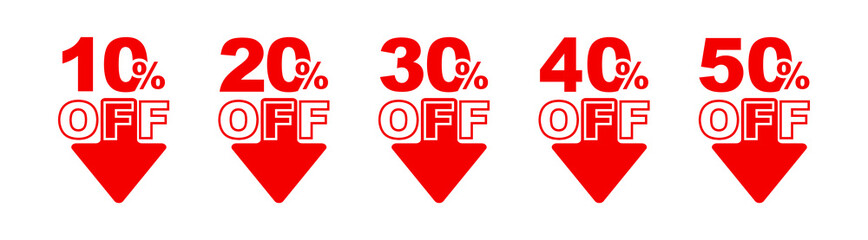 10,50%off sign on white background	